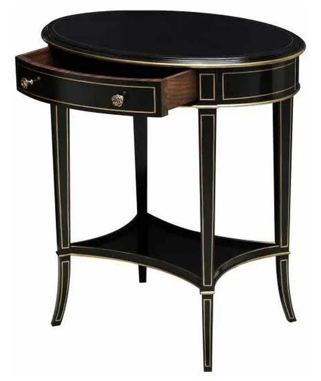 Maitland Smith 89-1010 Scarborough House Equinox Oval Side Table Maitland Smith 89-1010 Scarborough House Equinox Oval Side Table