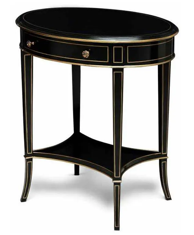 Maitland Smith 89-1010 Scarborough House Equinox Oval Side Table Maitland Smith 89-1010 Scarborough House Equinox Oval Side Table
