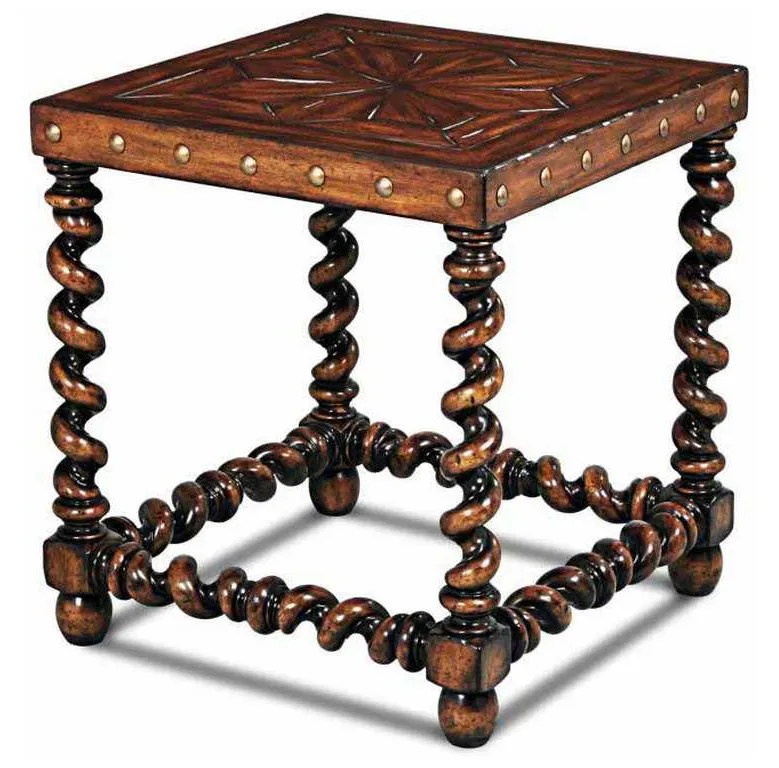 Maitland Smith 89-1012 Scarborough House Serpentine Side Table Maitland Smith 89-1012 Scarborough House Serpentine Side Table