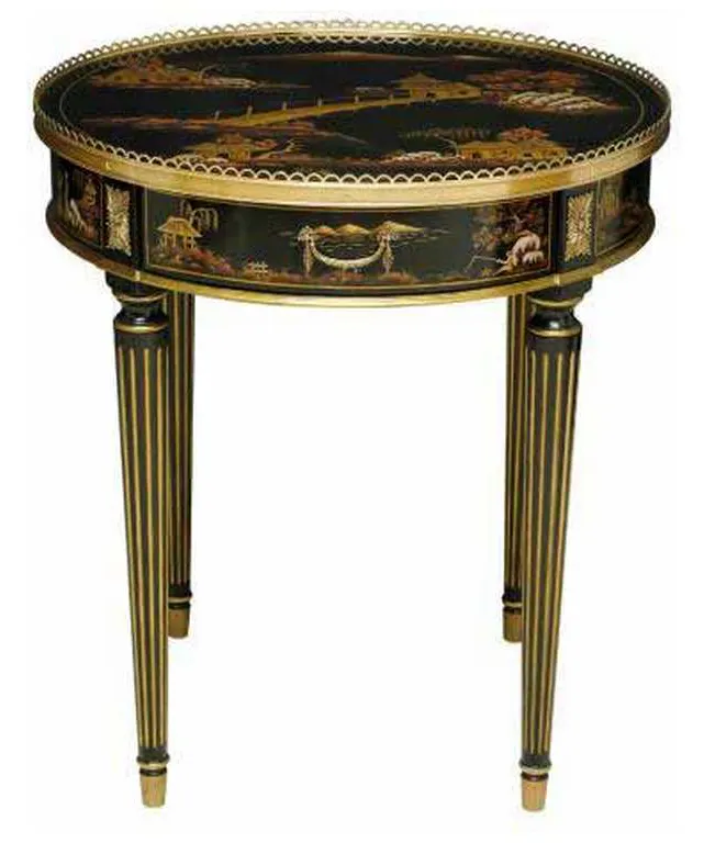 Maitland Smith 89-1016 Scarborough House Silk Side Table Maitland Smith 89-1016 Scarborough House Silk Side Table