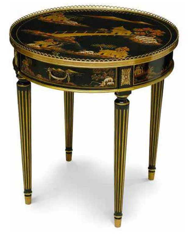 Maitland Smith 89-1016 Scarborough House Silk Side Table Maitland Smith 89-1016 Scarborough House Silk Side Table