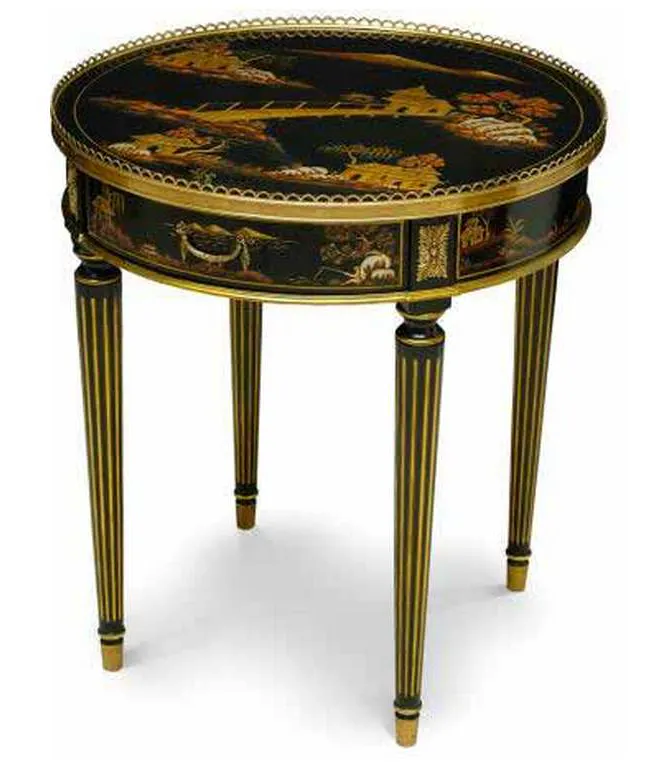 Maitland Smith 89-1016 Scarborough House Silk Side Table Maitland Smith 89-1016 Scarborough House Silk Side Table