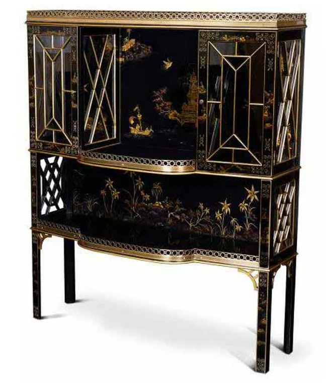 Maitland Smith 89-1204 Scarborough House Chinoiserie Bar Cabinet Maitland Smith 89-1204 Scarborough House Chinoiserie Bar Cabinet