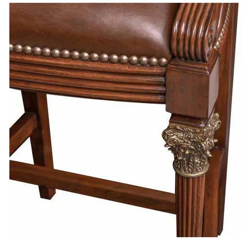 Maitland Smith 89-1501 Scarborough House Quarter Barstool Maitland Smith 89-1501 Scarborough House Quarter Barstool