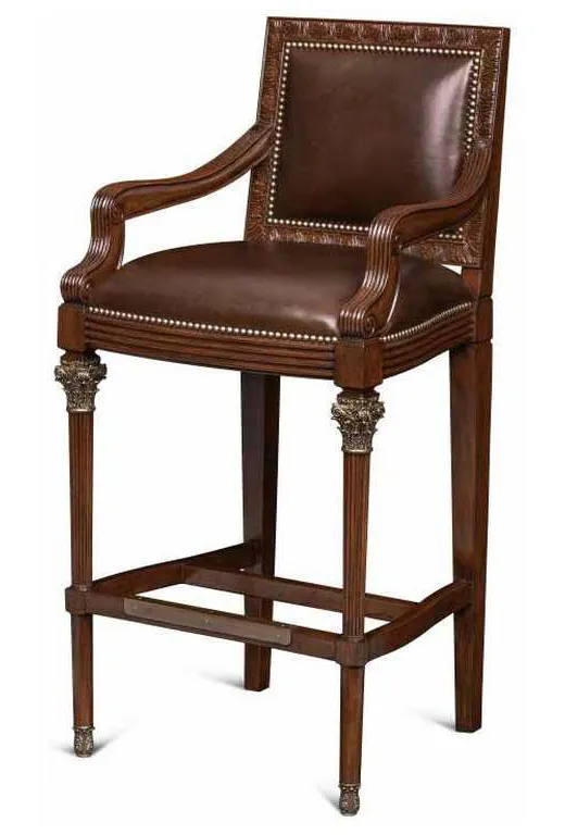 Maitland Smith 89-1501 Scarborough House Quarter Barstool Maitland Smith 89-1501 Scarborough House Quarter Barstool