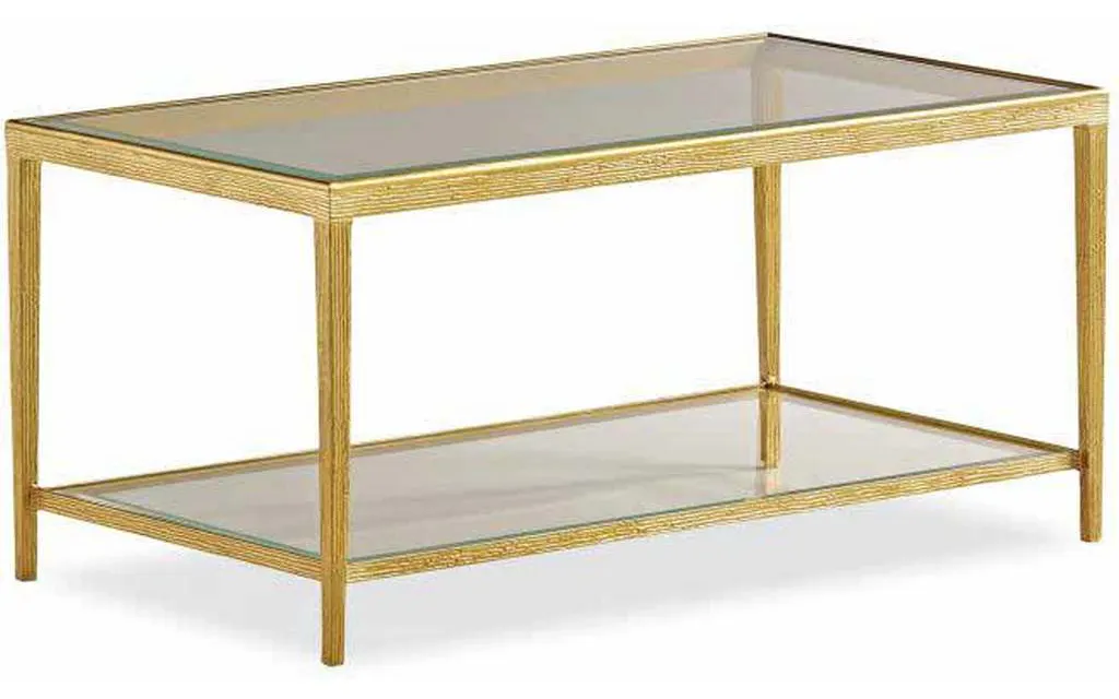 Maitland Smith HM1015C-2 Jinx Brass Rectangle Cocktail Table Maitland Smith HM1015C-2 Jinx Brass Rectangle Cocktail Table