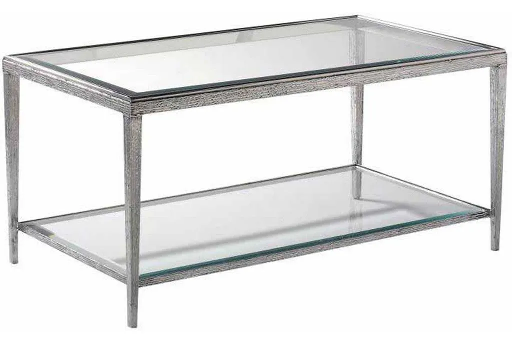 Maitland Smith HM1015C Jinx Nickel Rectangle Cocktail Table Maitland Smith HM1015C Jinx Nickel Rectangle Cocktail Table