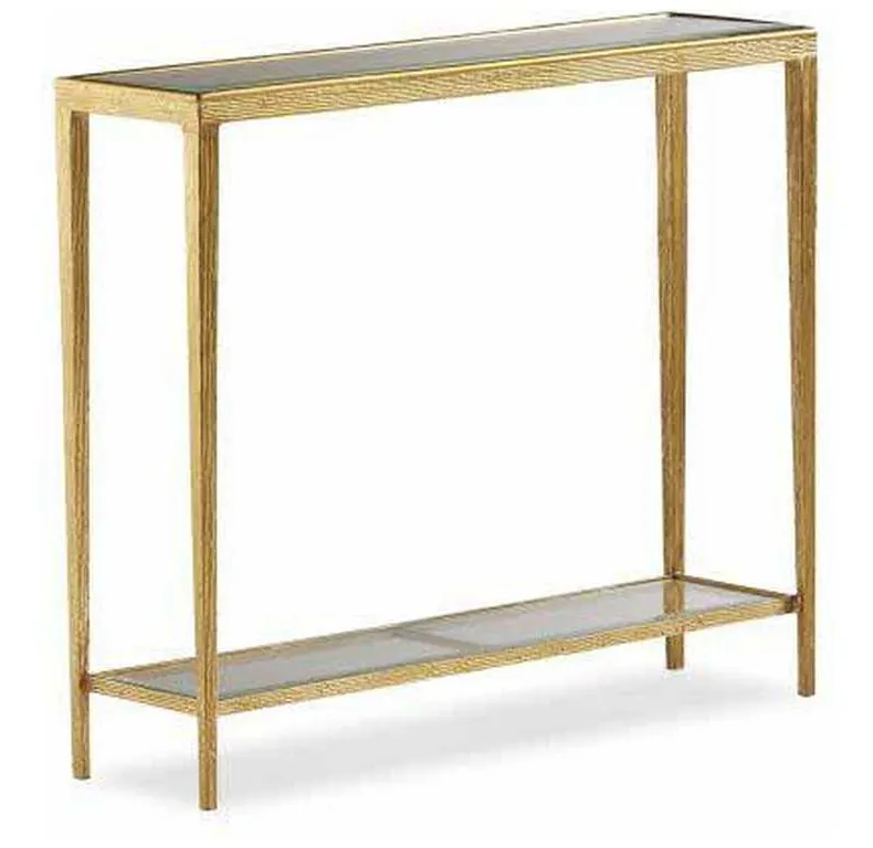 Maitland Smith HM1017N-2 Jinx Small Brass Console Maitland Smith HM1017N-2 Jinx Small Brass Console