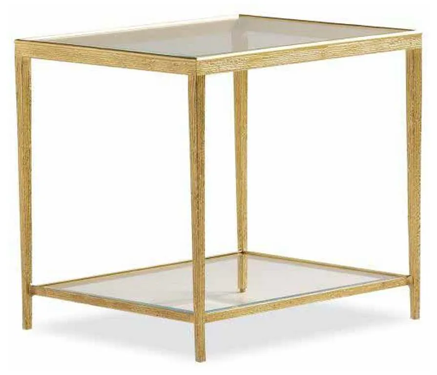 Maitland Smith HM1019E-2 Jinx Brass Rectangle Side Table Maitland Smith HM1019E-2 Jinx Brass Rectangle Side Table