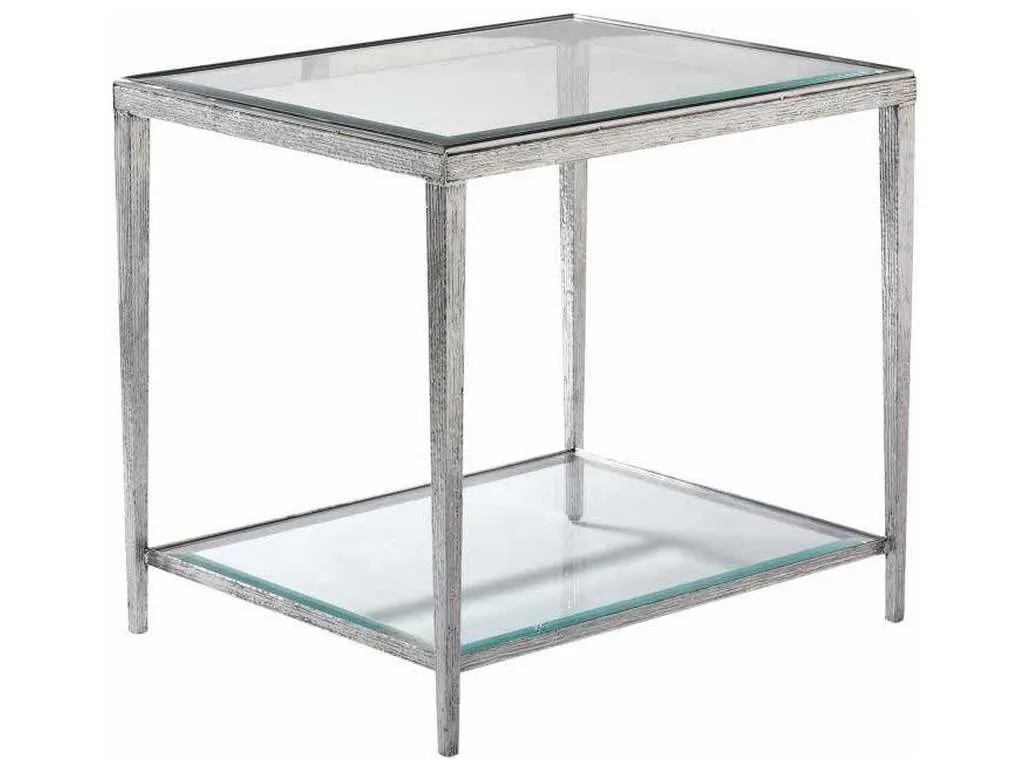 Maitland Smith HM1019E  Jinx Nickel Rectangular Side Table