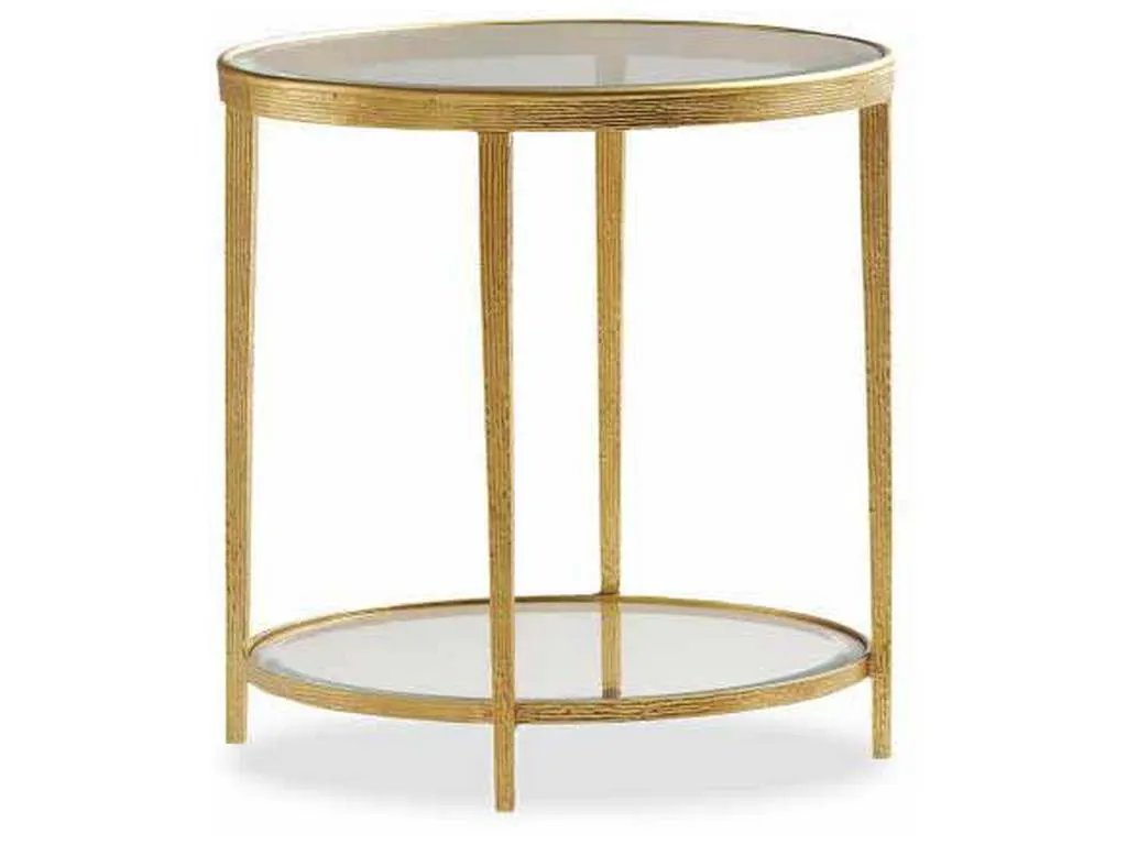 Maitland Smith HM1020L-2  Jinx Brass Round Side Table