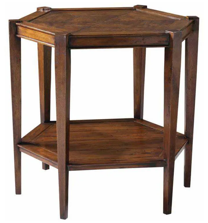 Maitland Smith HM1041 Dudley Hexagonal Lamp Table Maitland Smith HM1041 Dudley Hexagonal Lamp Table