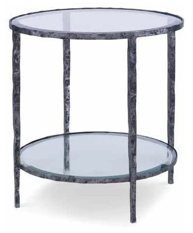 Maitland Smith HM1334L Brock Round Chairside Table Maitland Smith HM1334L Brock Round Chairside Table