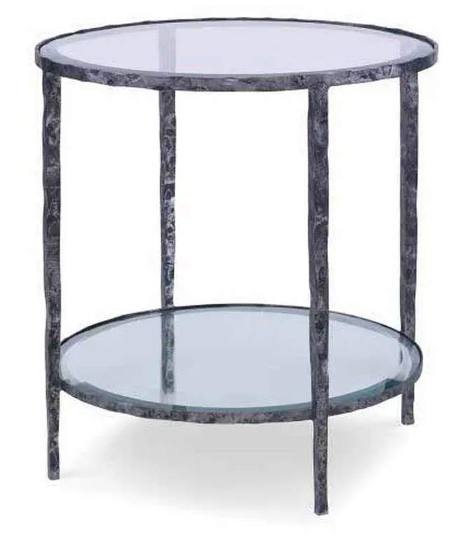 Maitland Smith HM1334L Brock Round Chairside Table Maitland Smith HM1334L Brock Round Chairside Table