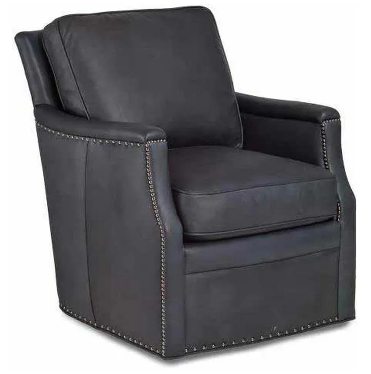 Maitland Smith RA1165-S-WIM-SLA Thompson Swivel Chair Maitland Smith RA1165-S-WIM-SLA Thompson Swivel Chair