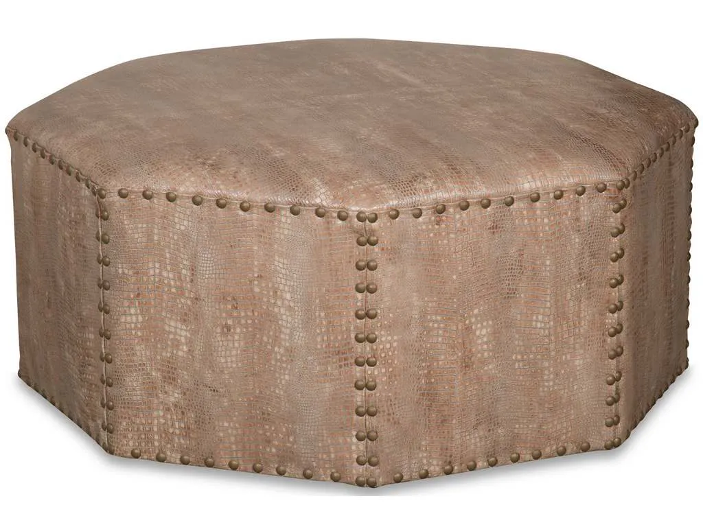 McKinley Leather 535  Octagon Cocktail Ottoman