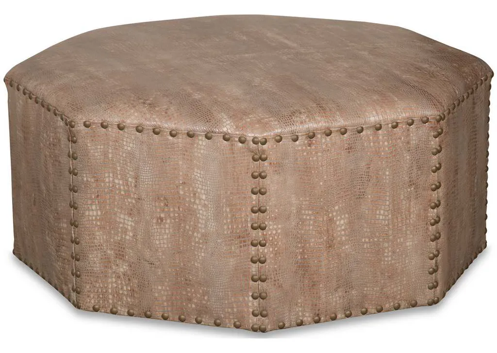 McKinley Leather 535 Octagon Cocktail Ottoman McKinley Leather 535 Octagon Cocktail Ottoman