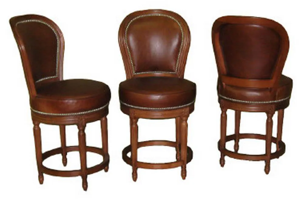McKinley Leather 16-CS Cameo Swivel Counter Stool McKinley Leather 16-CS Cameo Swivel Counter Stool