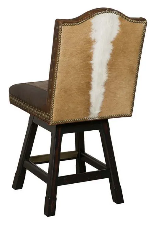 McKinley Leather 23-B Wild West Swivel Barstool McKinley Leather 23-B Wild West Swivel Barstool