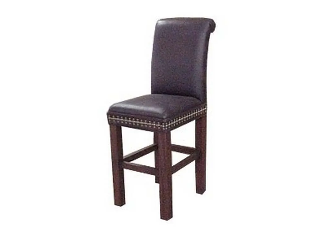 McKinley Leather 28  Stationary Barstool