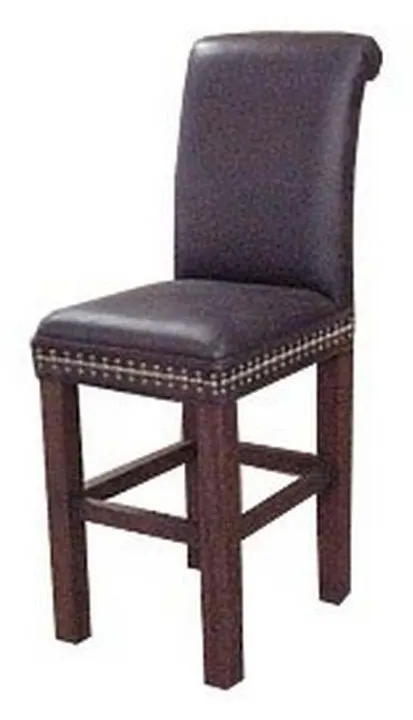 McKinley Leather 28 Stationary Barstool McKinley Leather 28 Stationary Barstool
