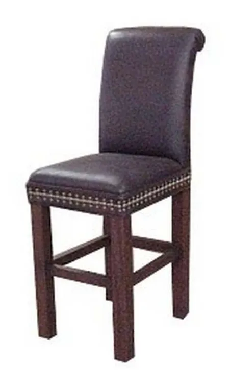 McKinley Leather 28 Stationary Barstool McKinley Leather 28 Stationary Barstool