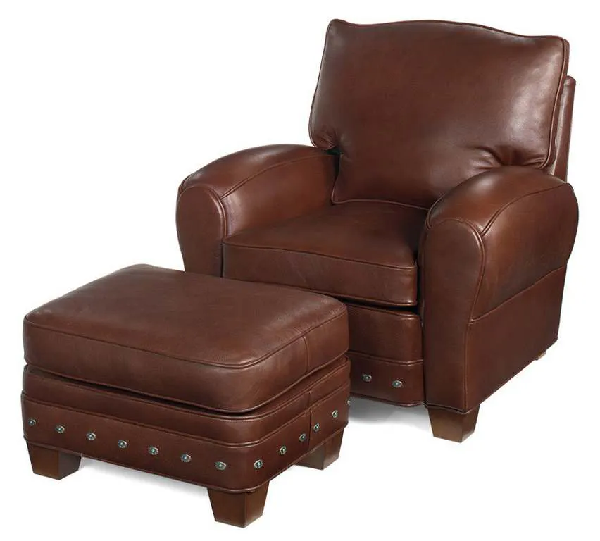 McKinley Leather 60 Stetson Ottoman McKinley Leather 60 Stetson Ottoman