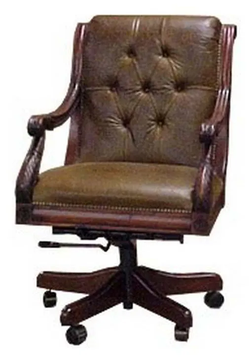 McKinley Leather 511 J Neal Collection Tufted Executive Swivel McKinley Leather 511 J Neal Collection Tufted Executive Swivel