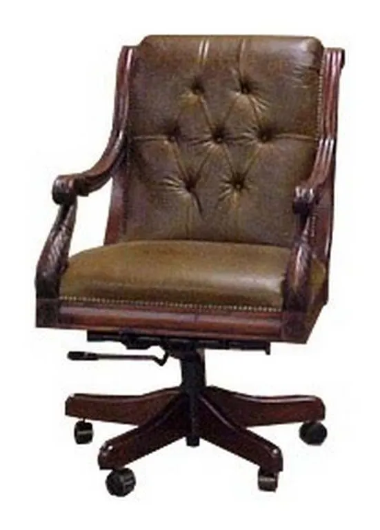 McKinley Leather 511 J Neal Collection Tufted Executive Swivel McKinley Leather 511 J Neal Collection Tufted Executive Swivel