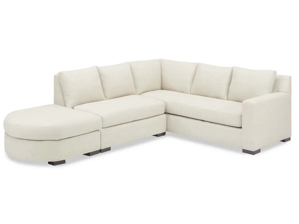 McKinley Leather 2315  Leighton Sectional with Rounded Bumper