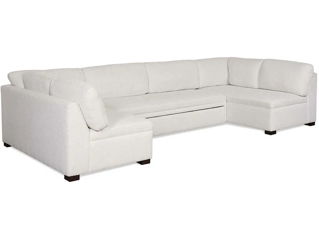 McKinley Leather 2855  Bennett Sectional with Trundle Sleeper
