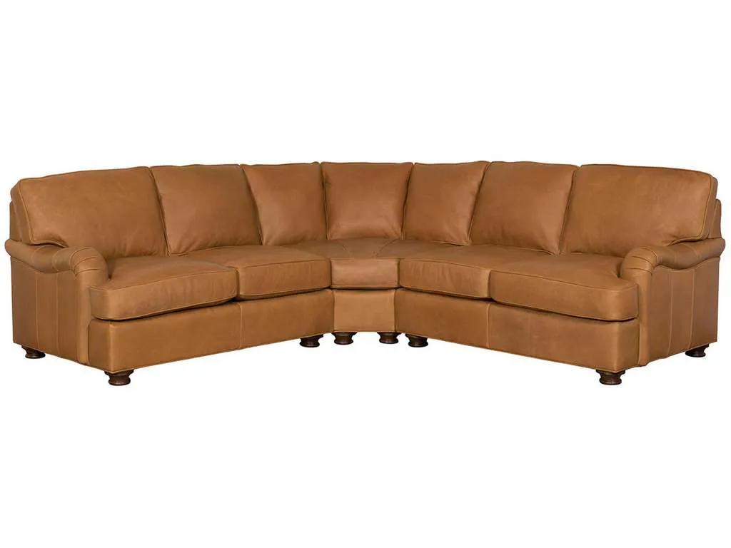 McKinley Leather MY-SECT  Sectional in Harness Nut