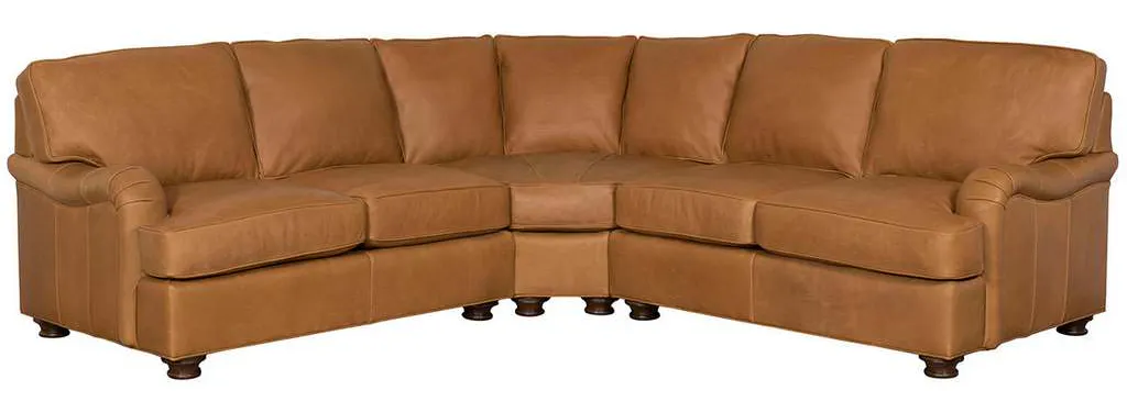 McKinley Leather MY-SECT Sectional in Harness Nut McKinley Leather MY-SECT Sectional in Harness Nut