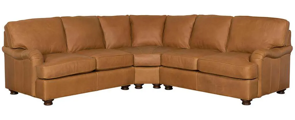 McKinley Leather MY-SECT Sectional in Harness Nut McKinley Leather MY-SECT Sectional in Harness Nut