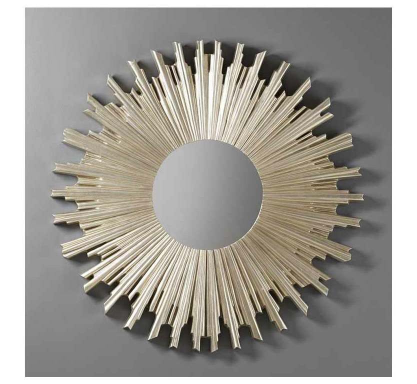 Modern History MH1008F01 Round Starburst Mirror Silver Leaf Modern History MH1008F01 Round Starburst Mirror Silver Leaf