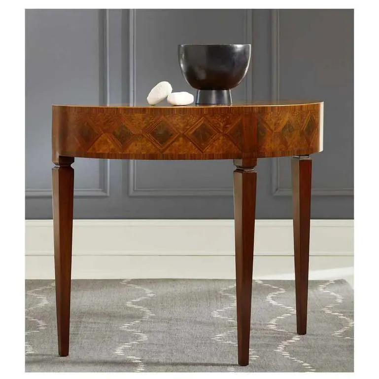 Modern History MH882F01 Marquetry Half Round Modern History MH882F01 Marquetry Half Round