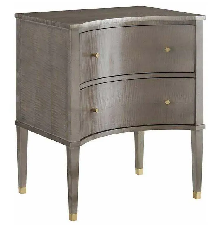 Modern History MH952F02 Concave Bedside Chest Grey Sycamore Modern History MH952F02 Concave Bedside Chest Grey Sycamore