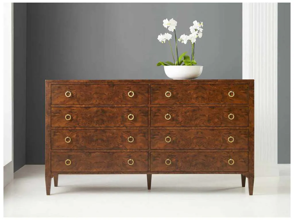 Modern History MH1007F01  Walnut Burl Dresser