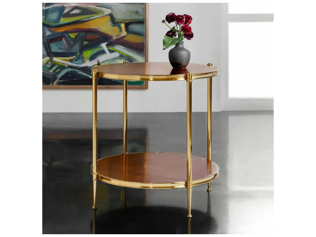 Modern History MH1116F01  Kristin Two Tier Round End Table