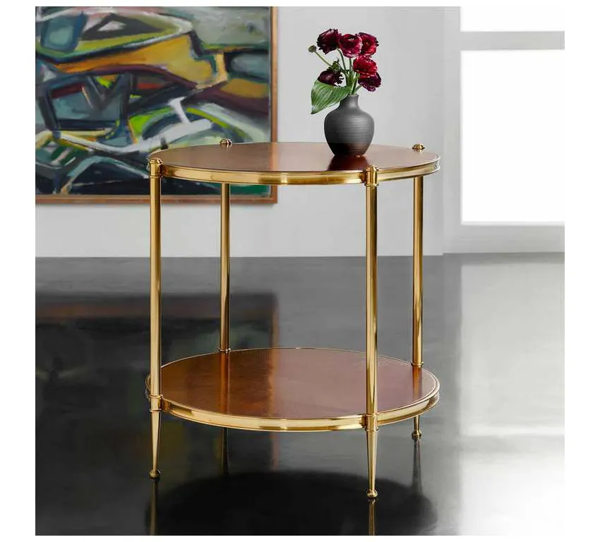 Modern History MH1116F01 Kristin Two Tier Round End Table Modern History MH1116F01 Kristin Two Tier Round End Table