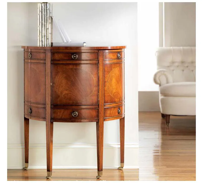 Modern History MH196F01 Georgian Half Round Cabinet Modern History MH196F01 Georgian Half Round Cabinet