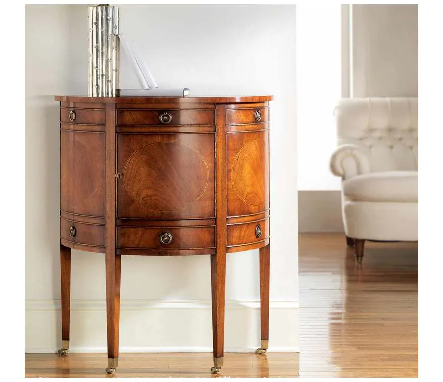 Modern History MH196F01 Georgian Half Round Cabinet Modern History MH196F01 Georgian Half Round Cabinet