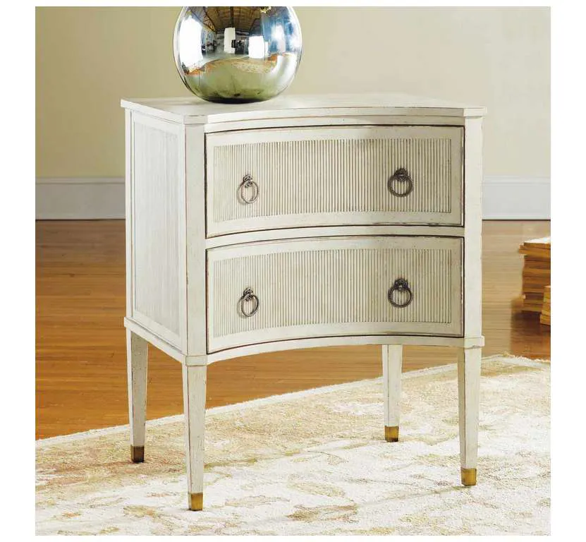 Modern History MH251F02 Gustavian Bedside Chest White Modern History MH251F02 Gustavian Bedside Chest White