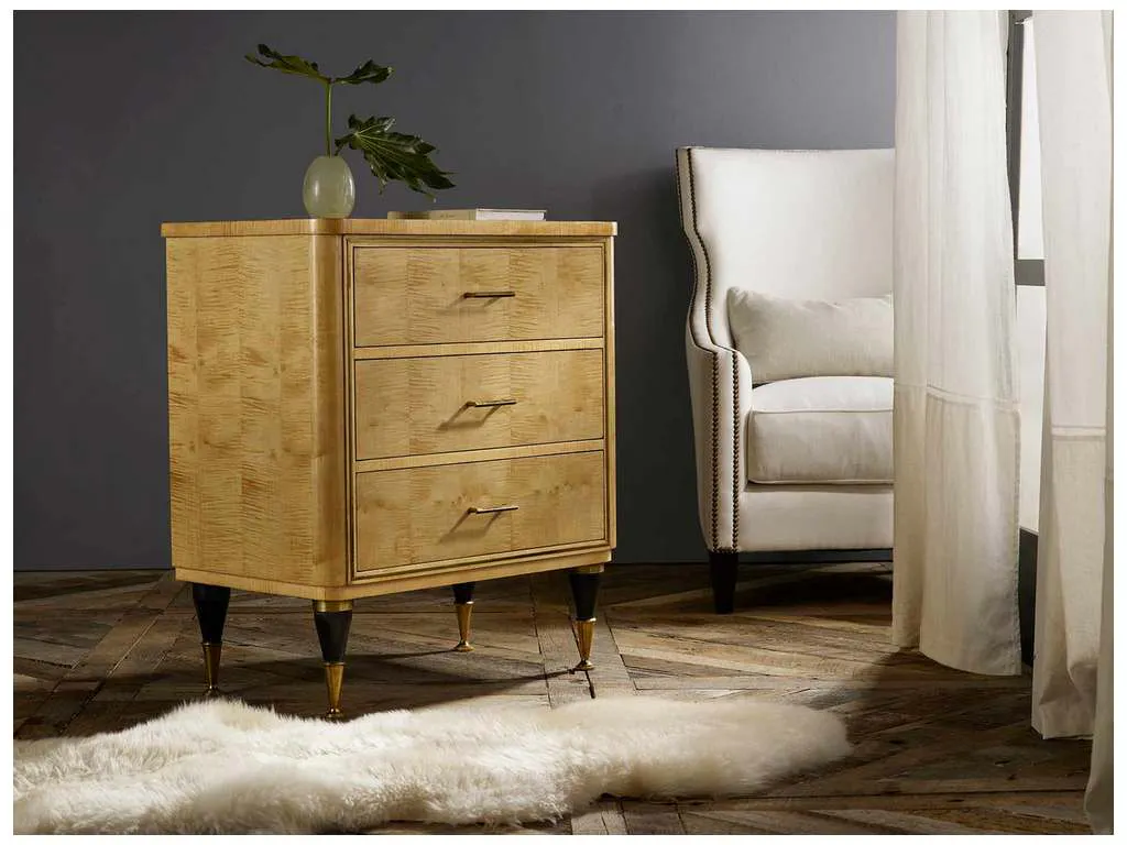 Modern History MH484F01 Mid Century Bedside Chest Sycamore Modern History MH484F01 Mid Century Bedside Chest Sycamore