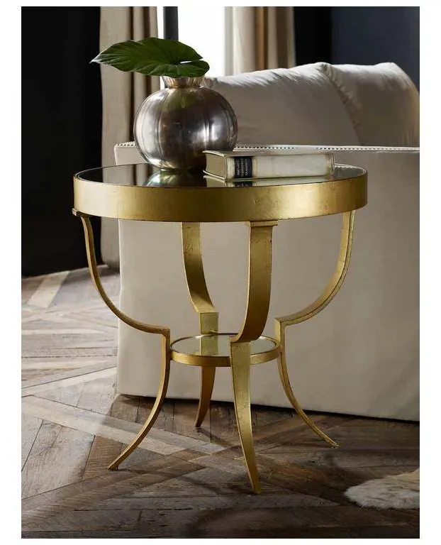 Modern History MH527F01 Wrought Gueridon Gold Leaf Mirror Modern History MH527F01 Wrought Gueridon Gold Leaf Mirror