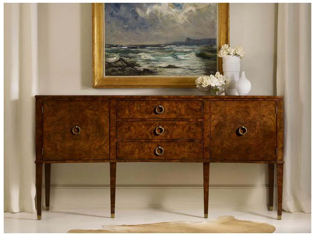 Modern History MH565F01 Concave Walnut Inlay Buffet Modern History MH565F01 Concave Walnut Inlay Buffet