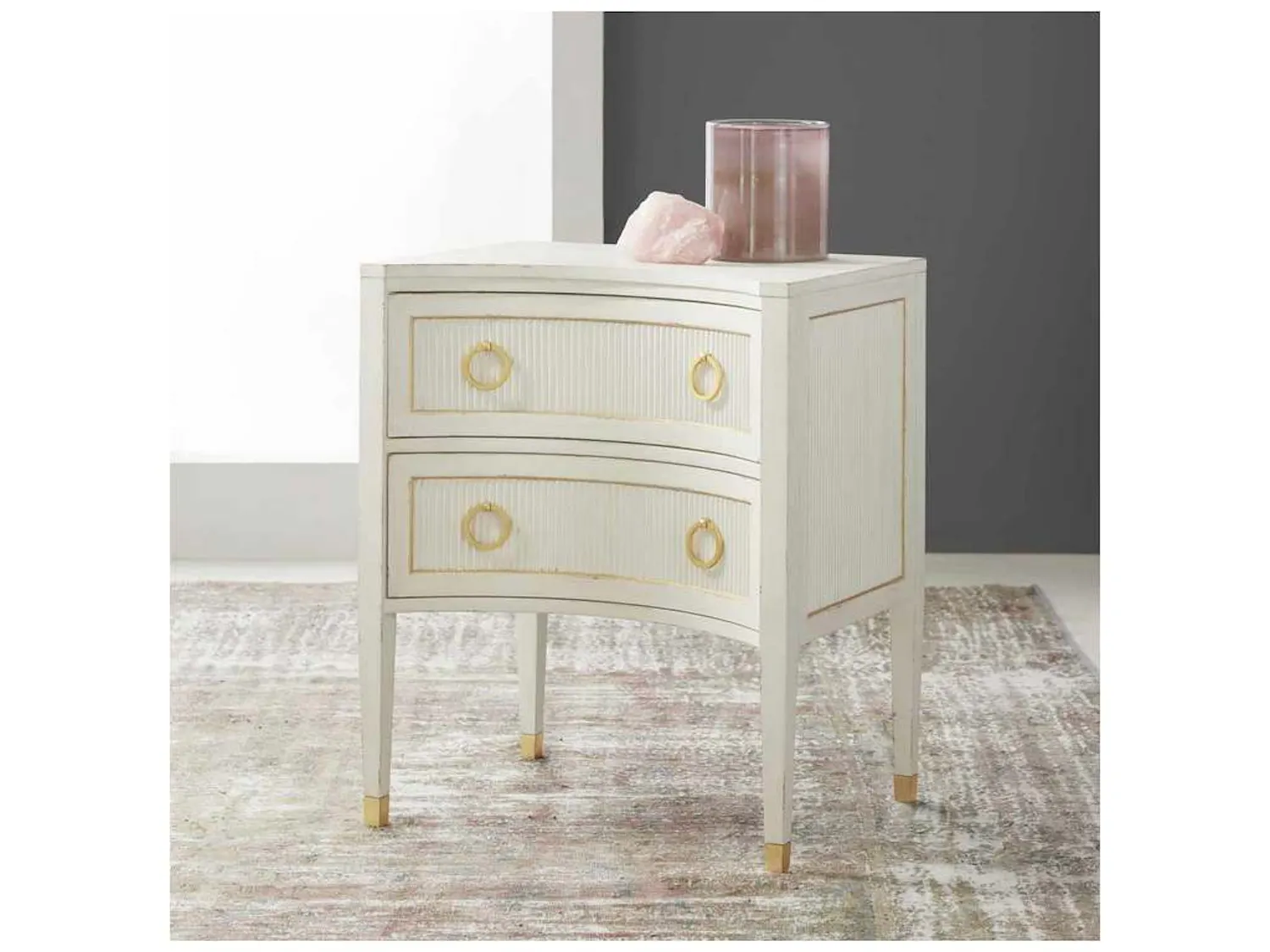 Modern History MH889F02  Swedish Reeded Nightstand