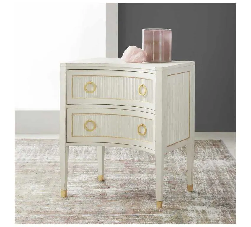 Modern History MH889F02 Swedish Reeded Nightstand Modern History MH889F02 Swedish Reeded Nightstand