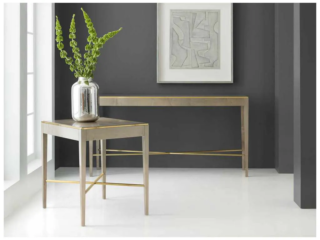 Modern History MH939F01  Large Georgian End Table Grey Sycamore