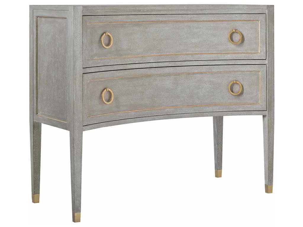 Modern History MH957F01  Gustavain Concave Two Drawer Commode